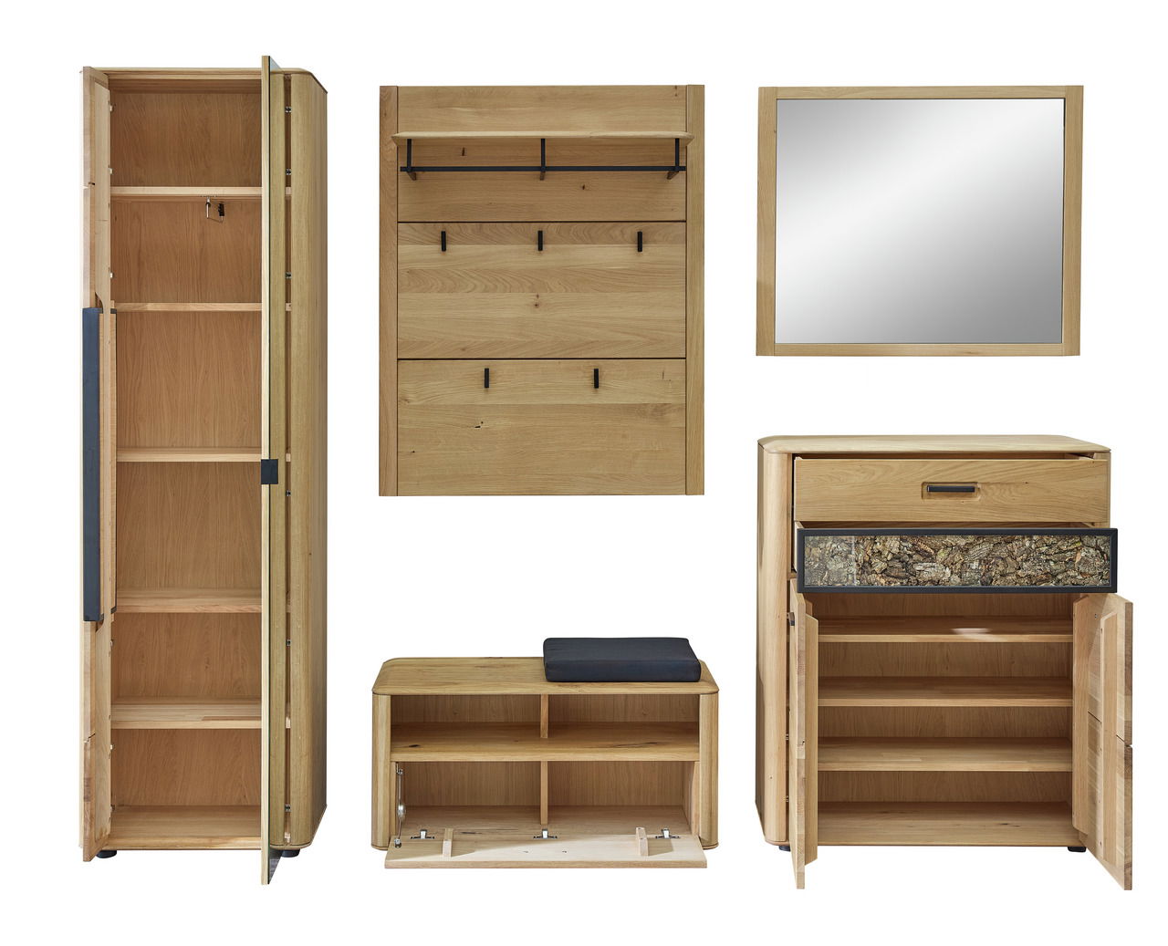 Linea Natura Garderobenkombination Set 80 MONTANA