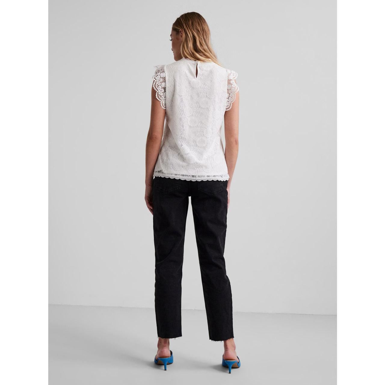 Pieces PCOLLINE SL LACE TOP NOOS BC