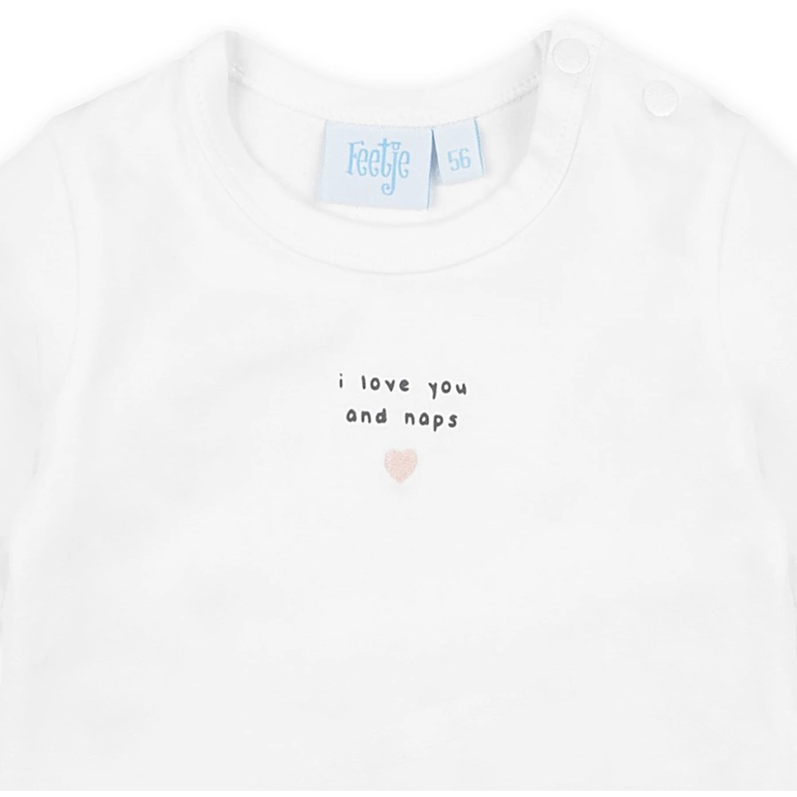 Feetje Longsleeve To The Moon Dots weiß