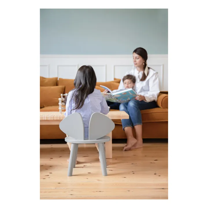 Nofred Chaise en chêne Souris | Gris