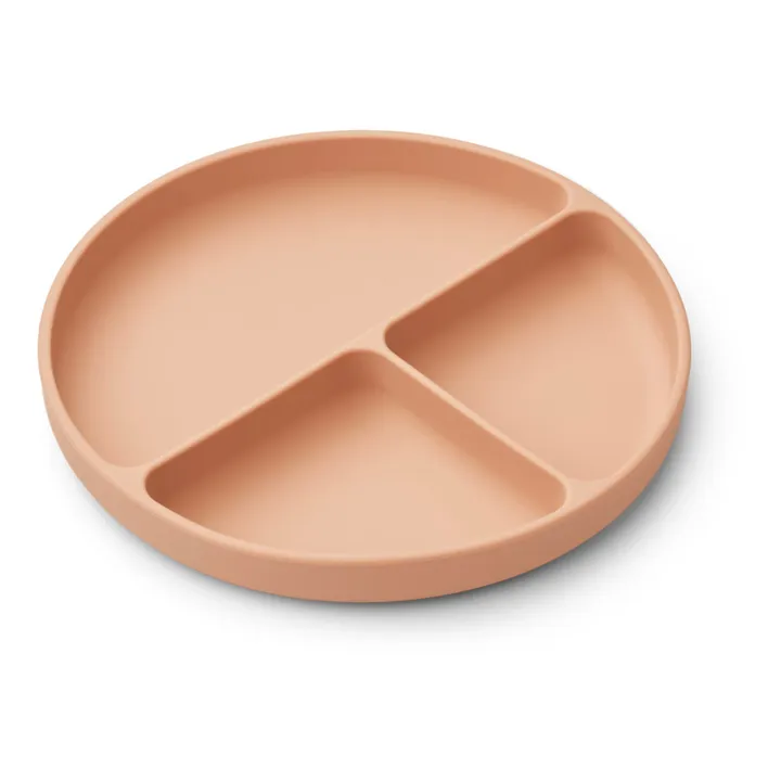 Liewood Assiette compartimenté Frodo et son couvercle | Rose