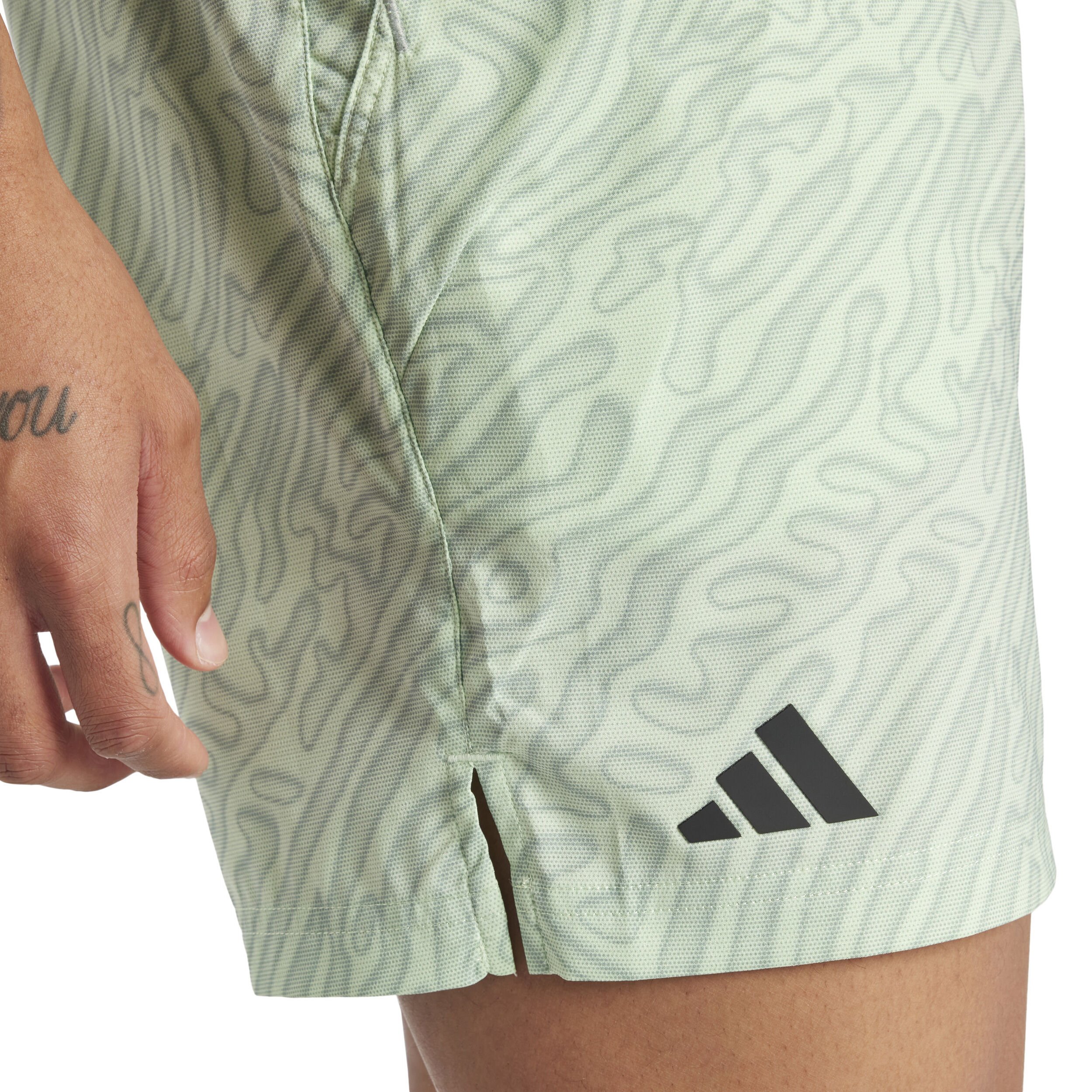 adidas Ergo Pro 7in Shorts Hommes - Vert Clair , Argent