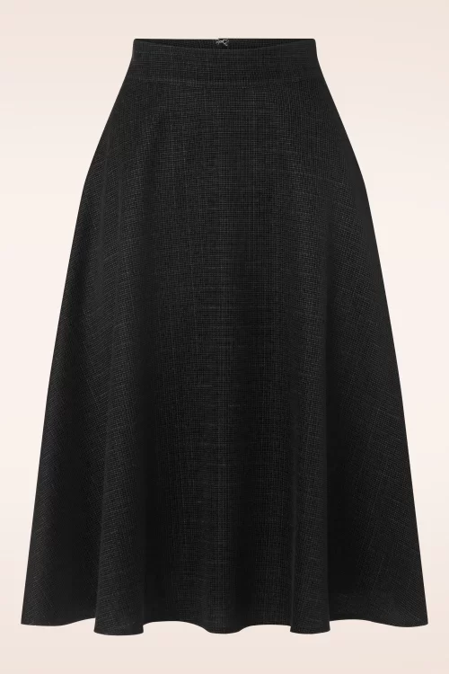 Banned Retro Hope Shimmer swing rok in zwart