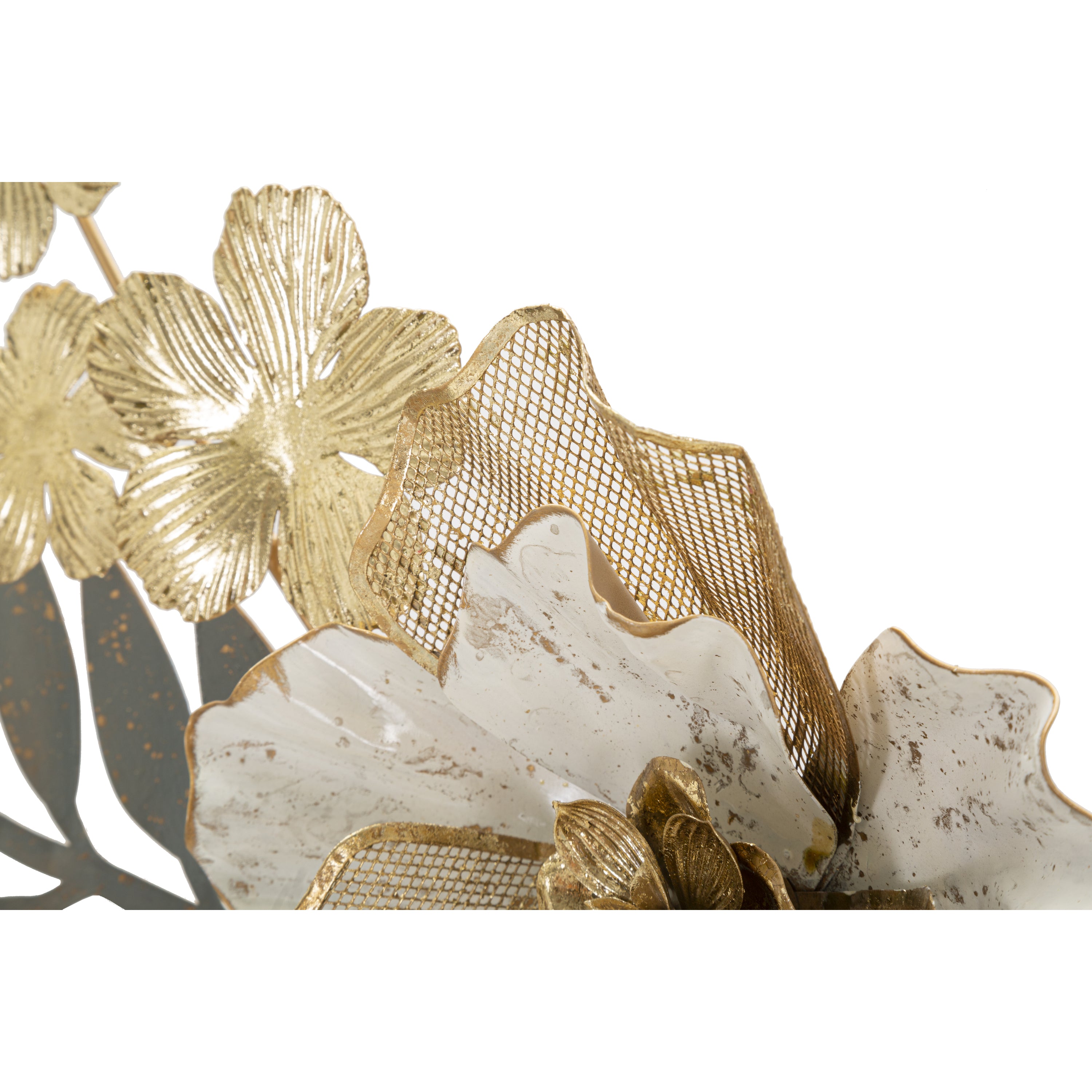 Greak - Decoratieve 3D paneel veelkleurige metalen bloemen