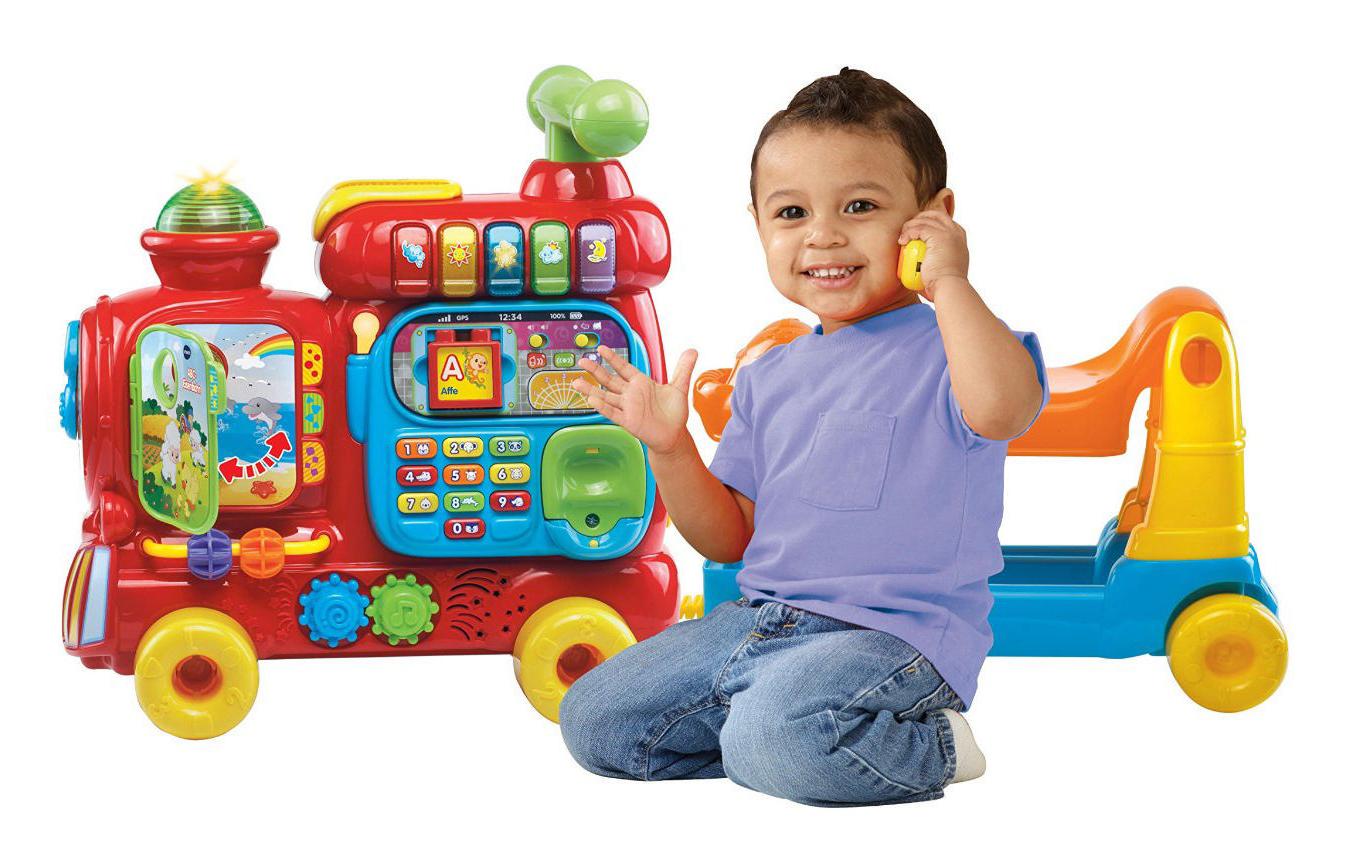 ABC-EisenbahnZiehwagen und Spielboard in einem