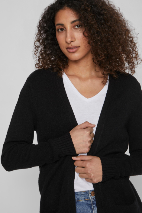 Vila zwarte dames vest