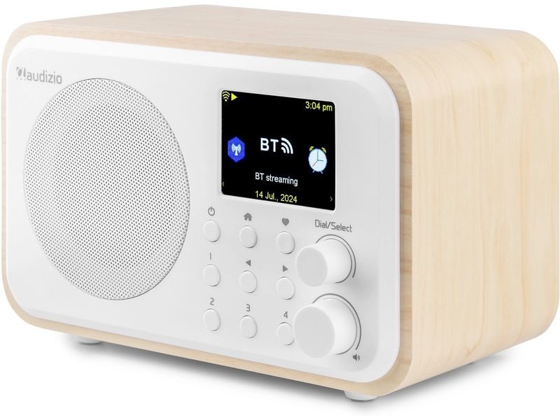 Audizio DAB  Radio Vicenza Weiss DAB  Radio mit Akku, Internet Radio und Bluetooth