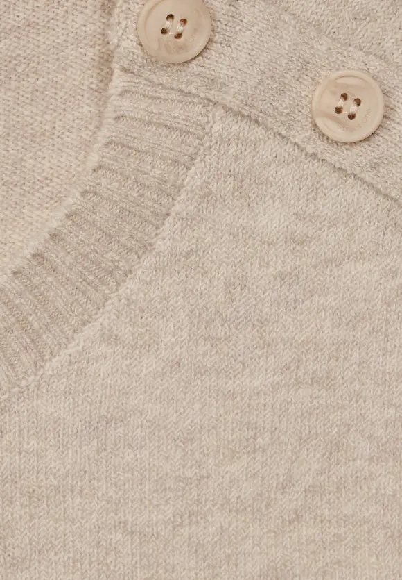 Feinstrick Pullunder - spring sand melange