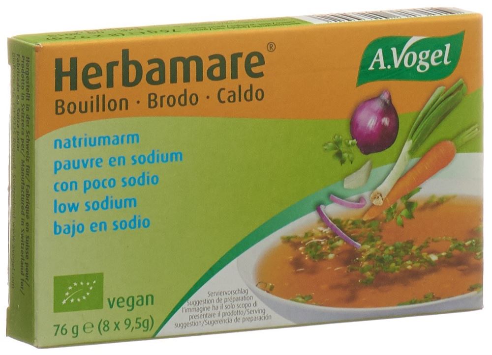 VOGEL Herbamare Bouillon Würfel salzarm Bio 9.5 g