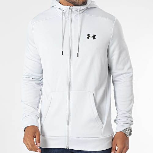 Sweat Zippé Capuche Fleece 1373357 Gris