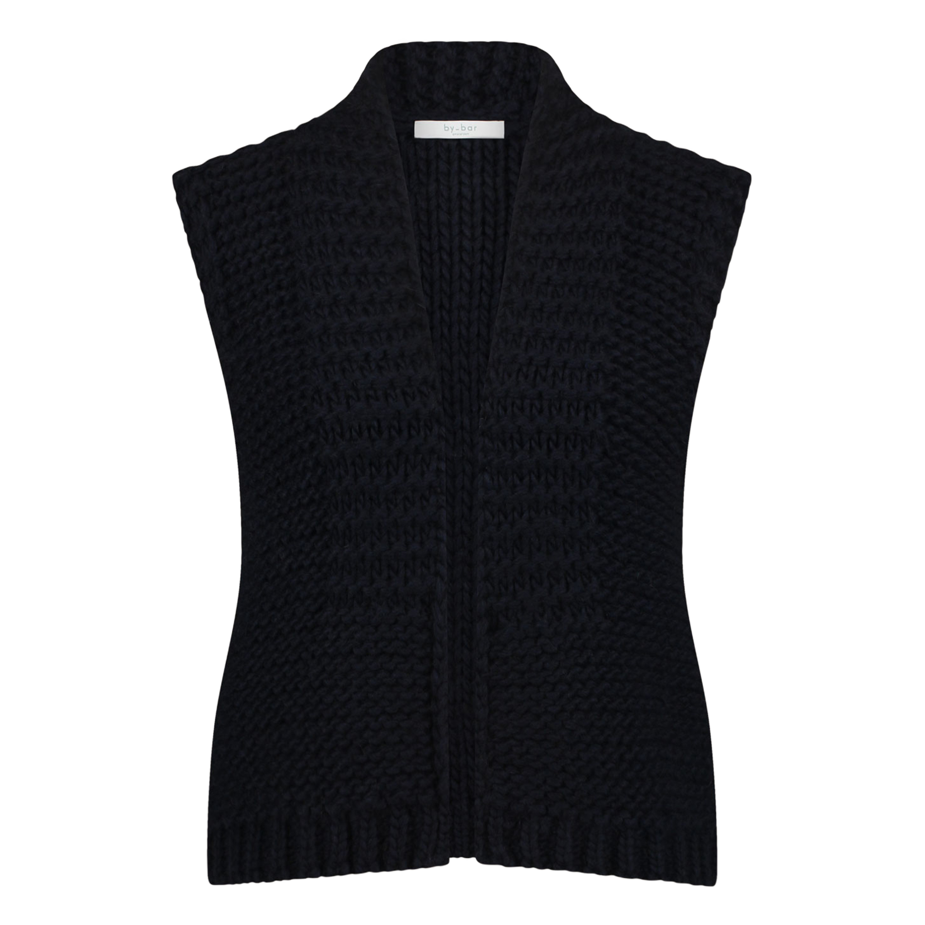 LEVI - Gilet en tricot texturé | Bleu