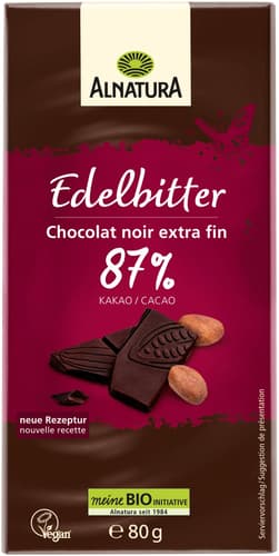 Alnatura BIO Edelbitter Schokolade 87%