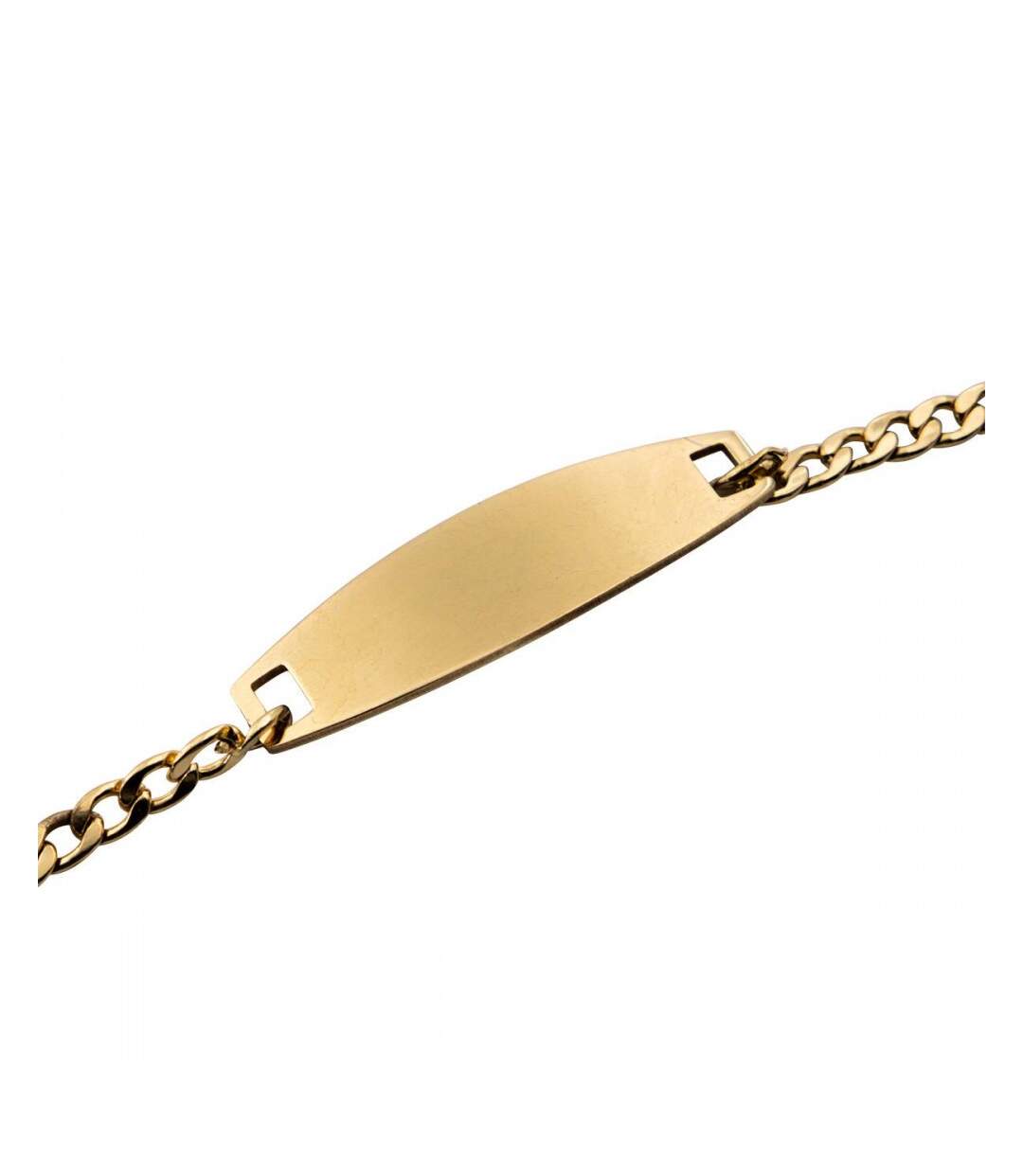 Jolie Gourmette Bracelet Acier Doré Femme
