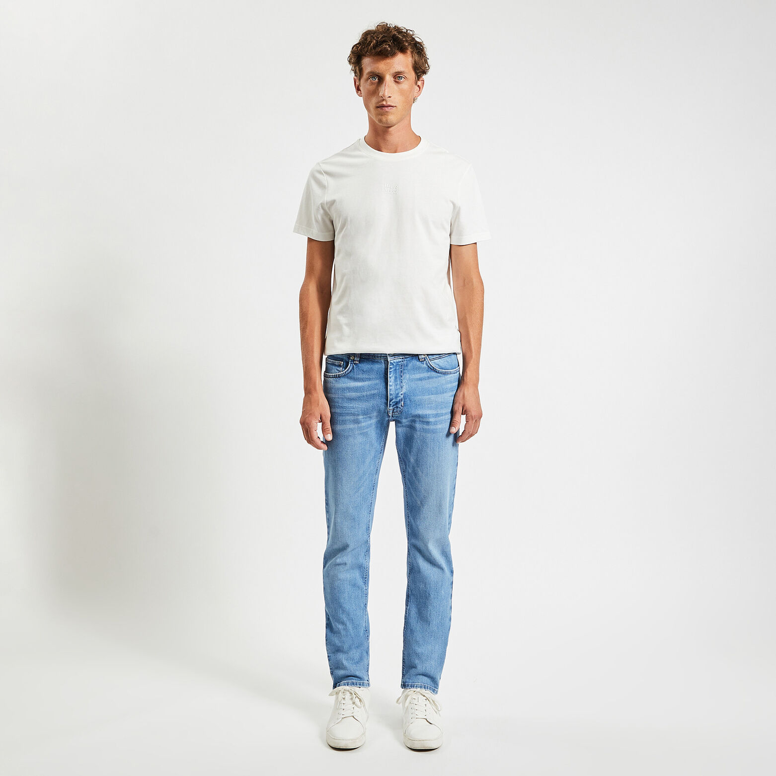 Jean straight 3 longueurs Bleu