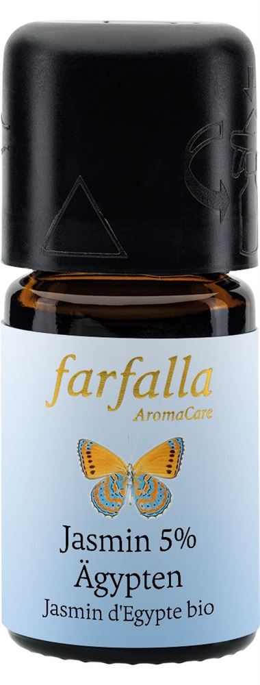 Farfalla Jasmin Ägypten 5% (95% Bio-Alkohol) Äth/Öl Bio 5 ml