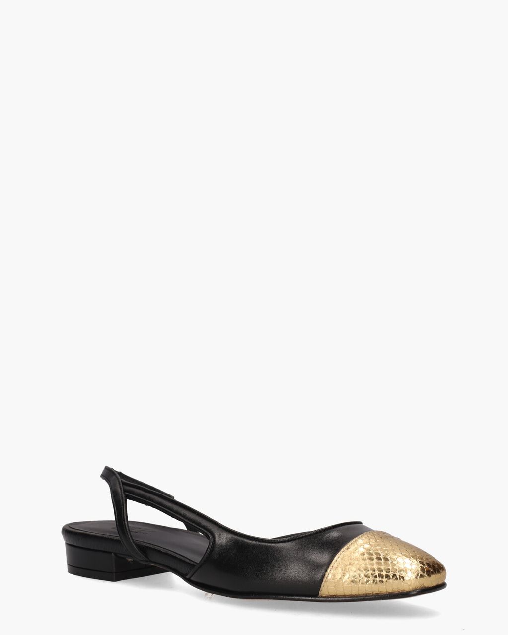 Toral Luisa Zwart/Goud Damesloafers