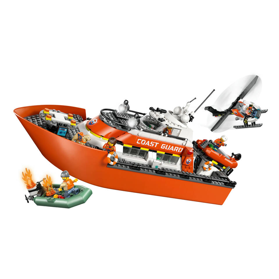 LEGO City kustwacht reddingsboot met helikopter 60504