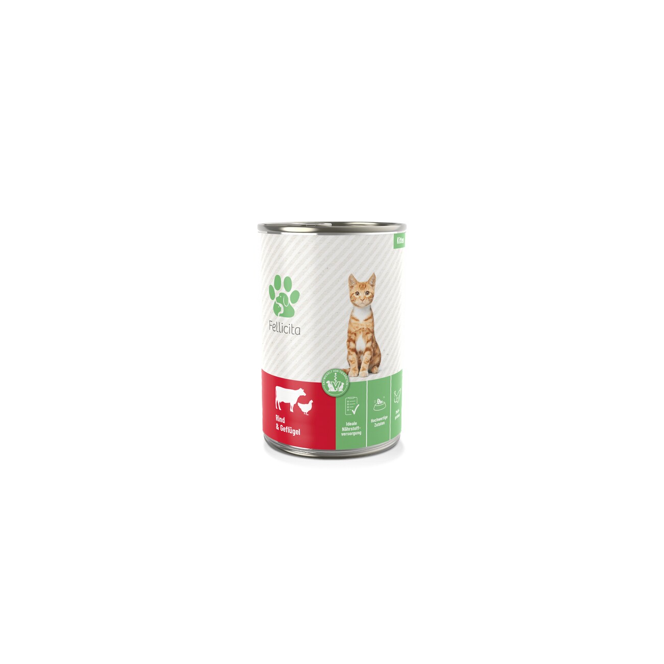 Fellicita Rind & Geflügel für Kitten 6x 400g
