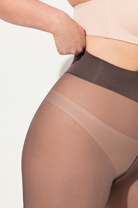 Strumpfhose, transparente Optik, innen hautfarben