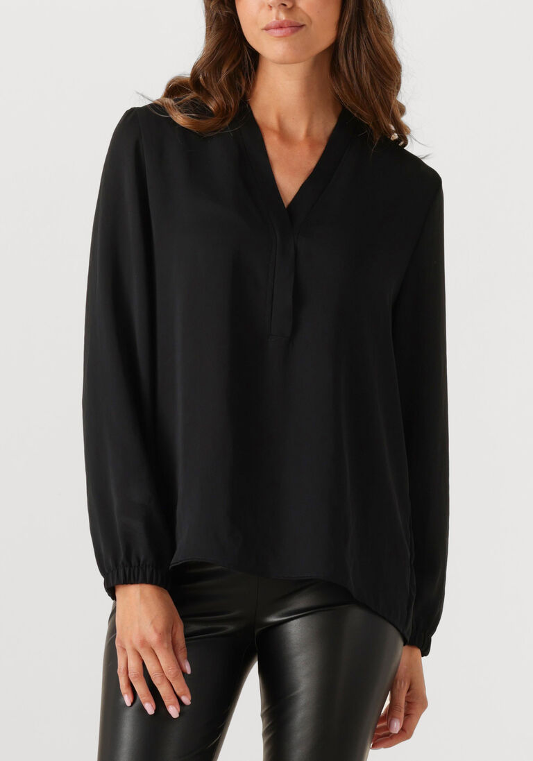 zwarte marc cain essentials blouses +e 51.03 w10