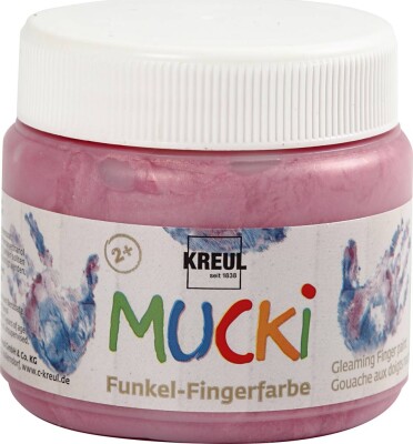 Mucki Fingermaling - Metallic Rosa - 150 ML