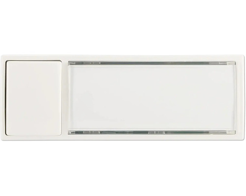 Grothe Monitlux opbouwdeurbelknop, wit verlicht