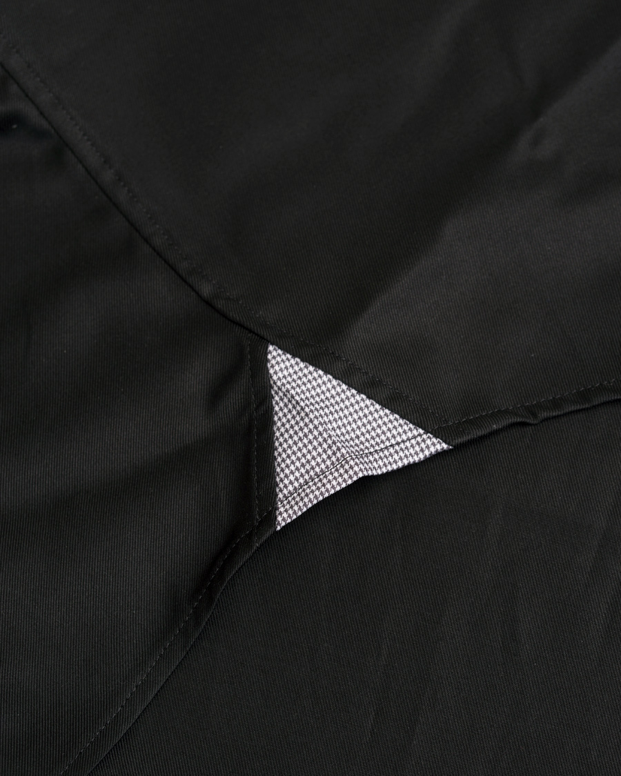 Stenströms Fitted Body Contrast Shirt Black