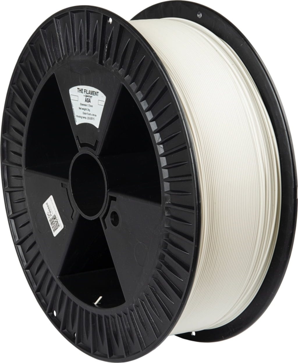 The Filament  ASA Traffic White, 1,75 mm / 3000 g    Wetterfest, UV-beständig & formstabil in Traffic White
