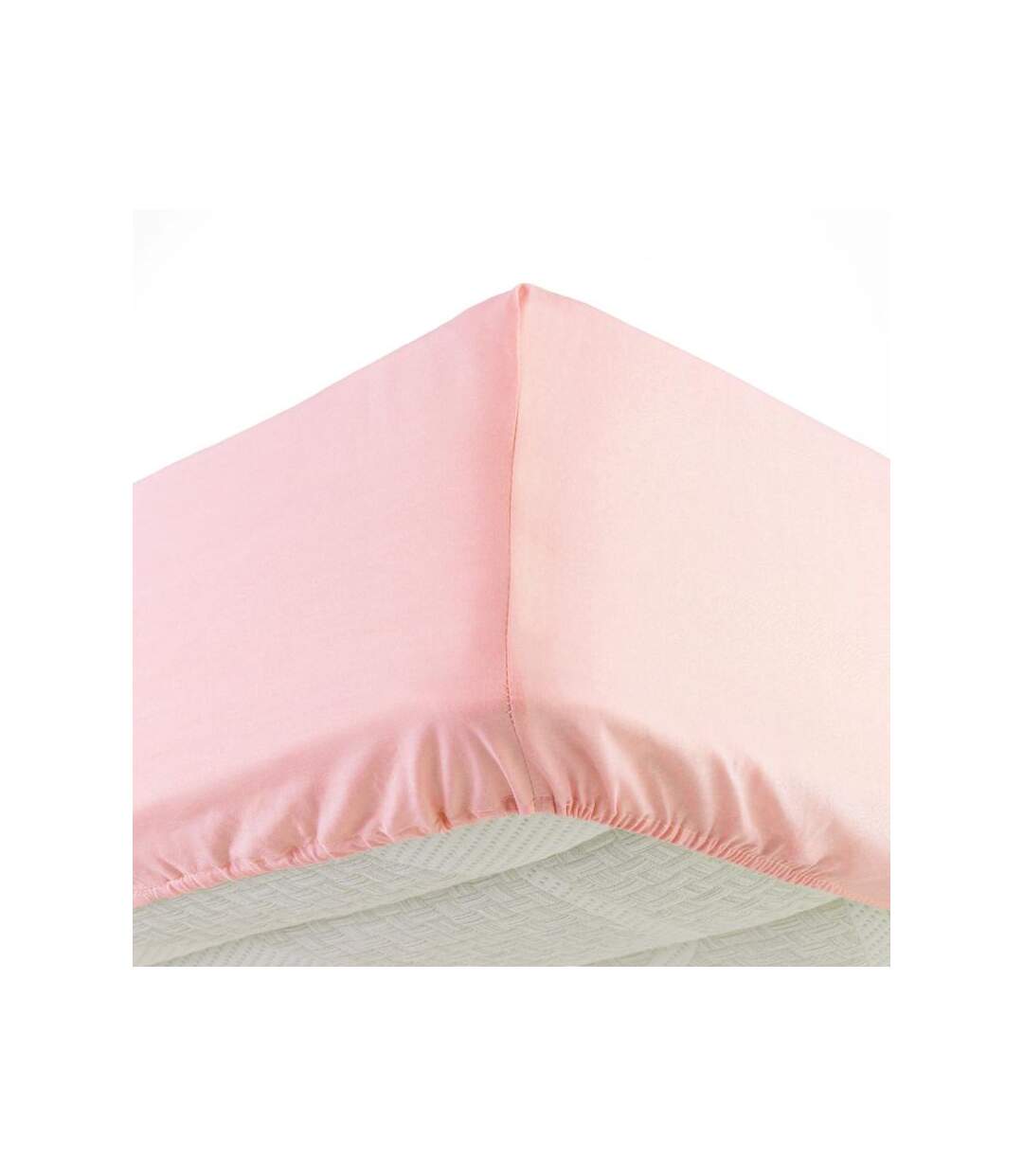 Drap Housse Jersy 140x190cm Rose Dragée