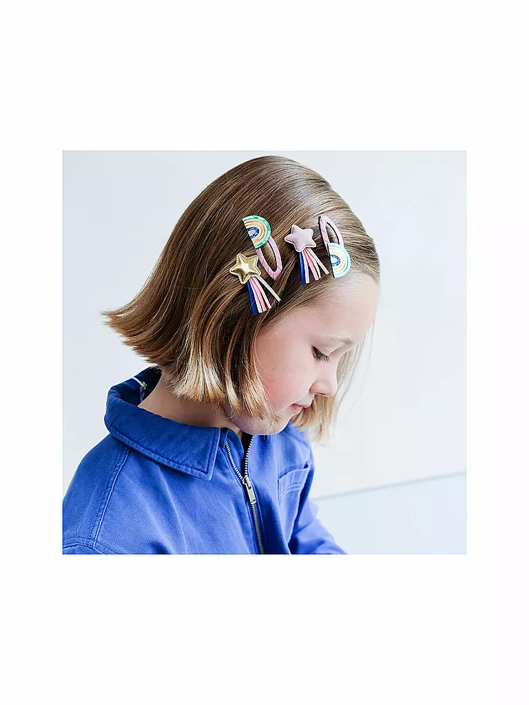 MIMI & LULA Haarspangen 4 Stück PARTY OVER THE RAINBOW CLIPS Party Time bunt