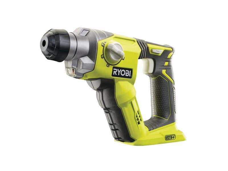 RYOBI Akku-Bohrhammer R18SDS-0, Solo, 18 V, 1.3 Joule Handlicher Kombihammer zum Bohren und Schrauben