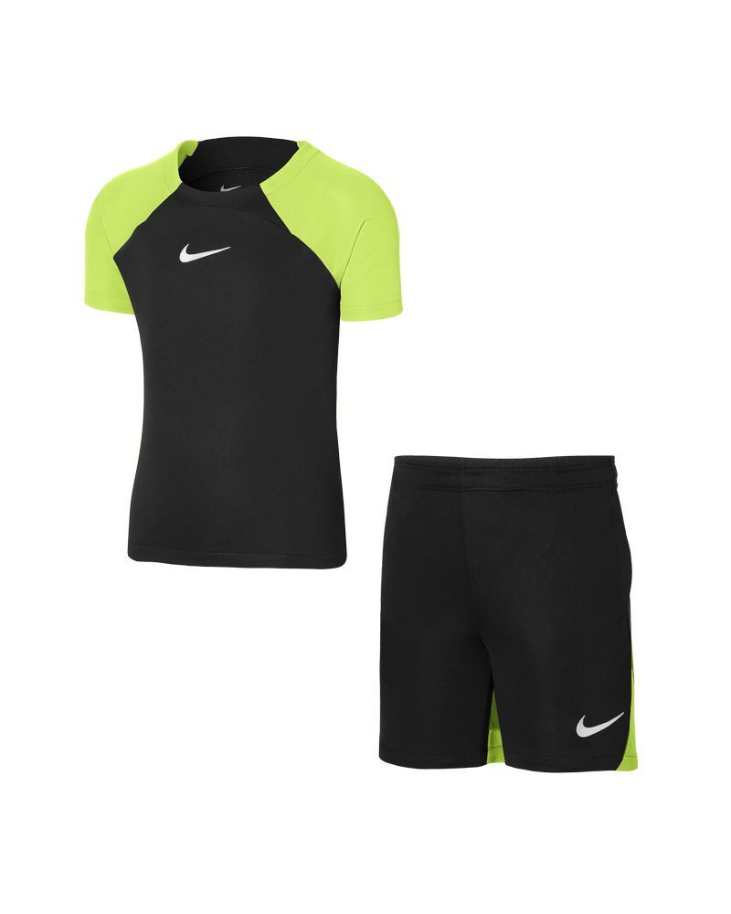 Ensemble maillot et short Nike Academy Pro Noir & Jaune Fluo pour enfant
