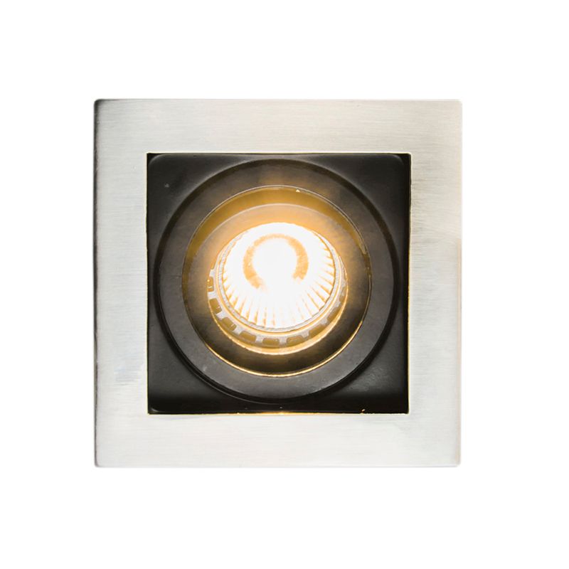 Smart inbouwspot staal incl. Wifi GU10 lichtbron - Carree
