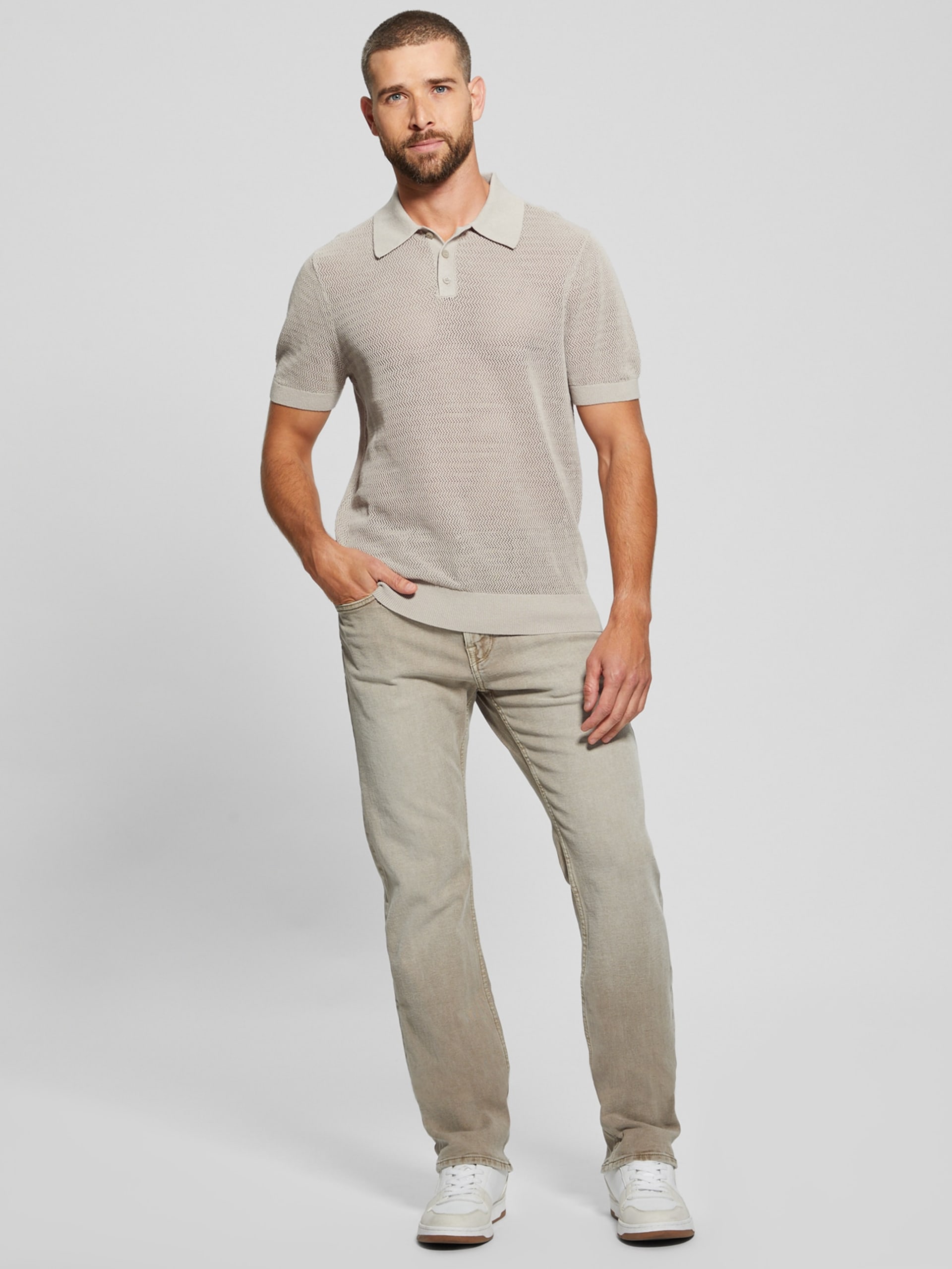 Eric Herringbone Polo