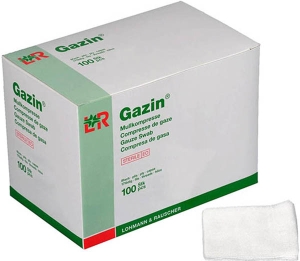 GAZIN Mullkompressen 10x10cm 16-fach steril, 10 x 10 Stück
