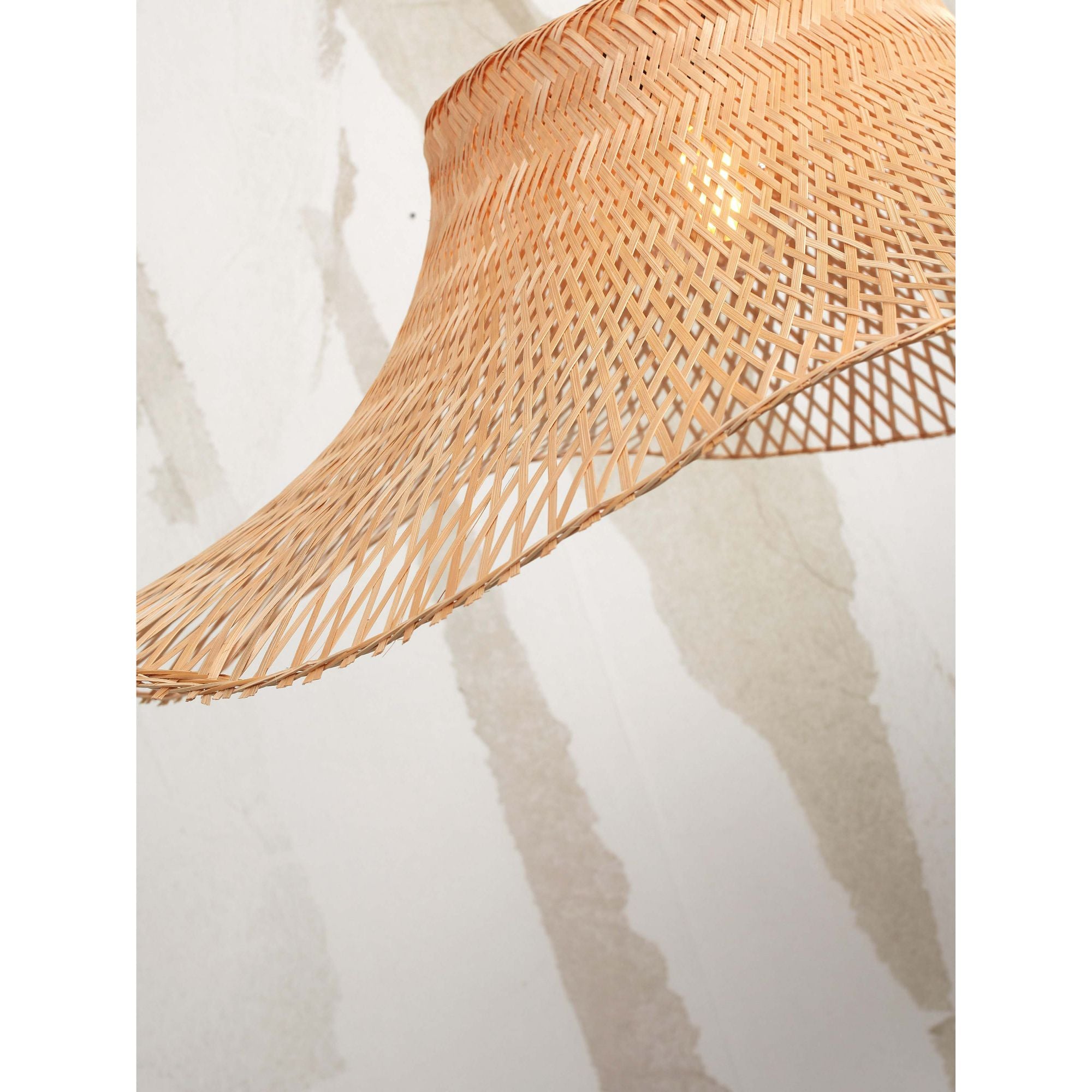 GOOD&MOJO Plafonniere Ibiza - Bamboe - 65x65x20cm