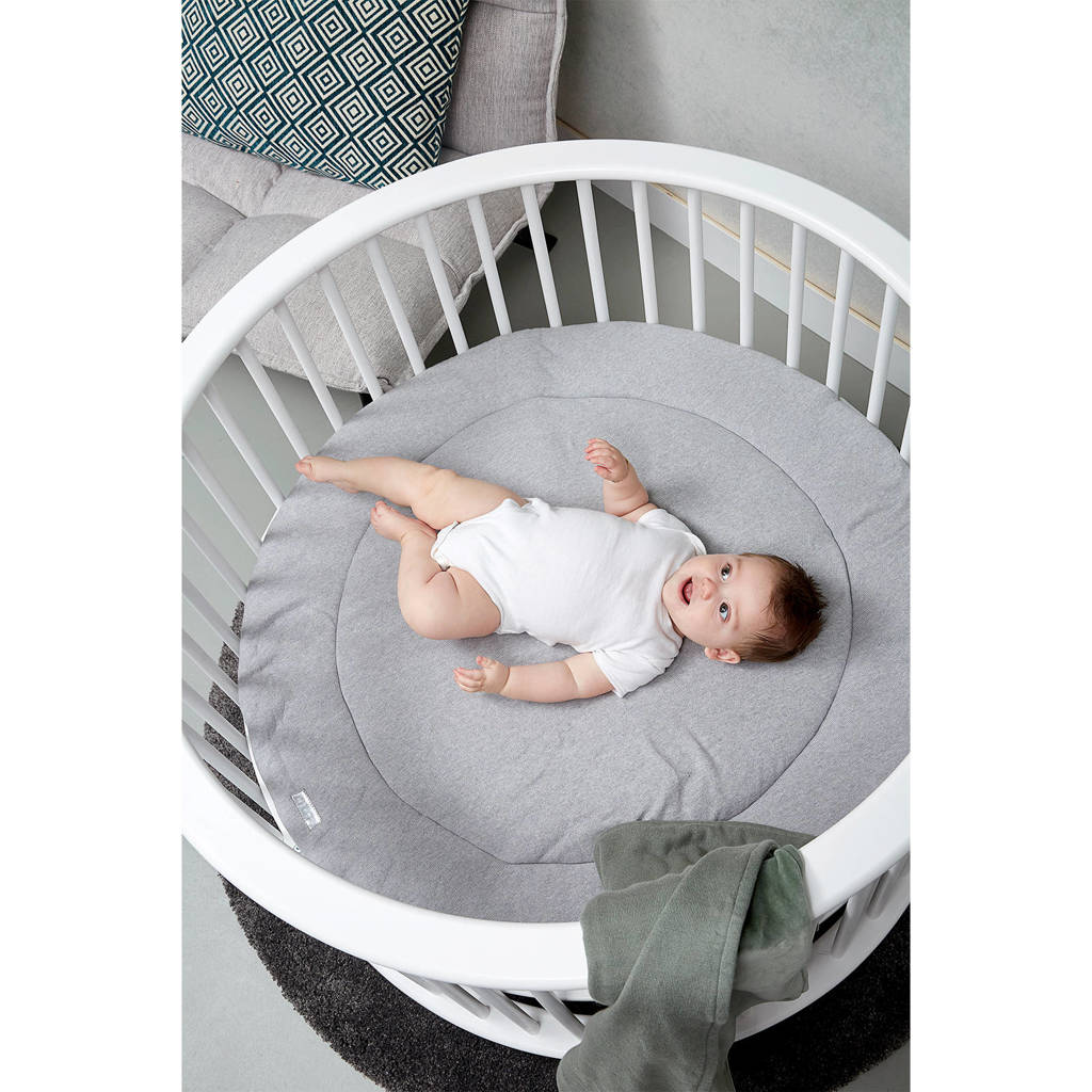 Afmeting klopt nietboxkleed rond Knit basicØ 95 cm grijs melange
