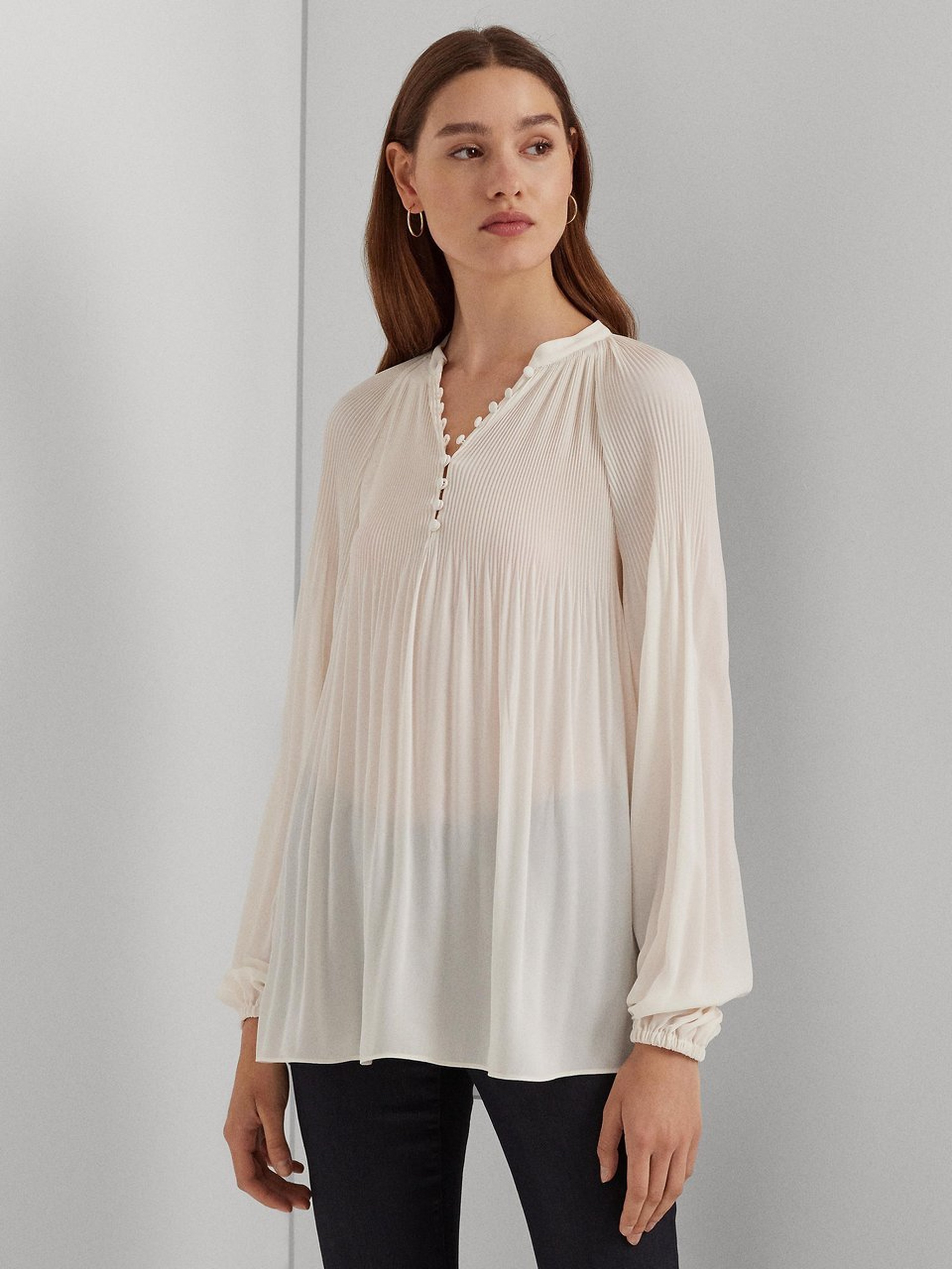 Bluse mit Stehkragen