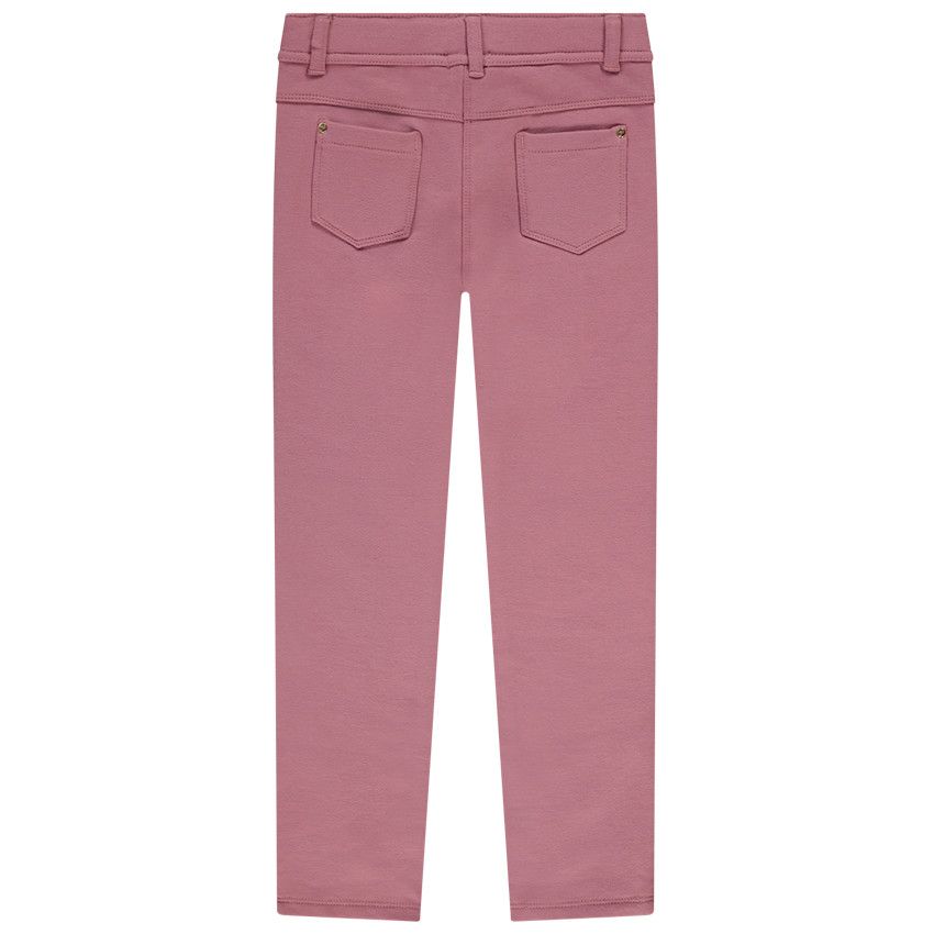 Pantalon en molleton uni pour fille - Fuchsia