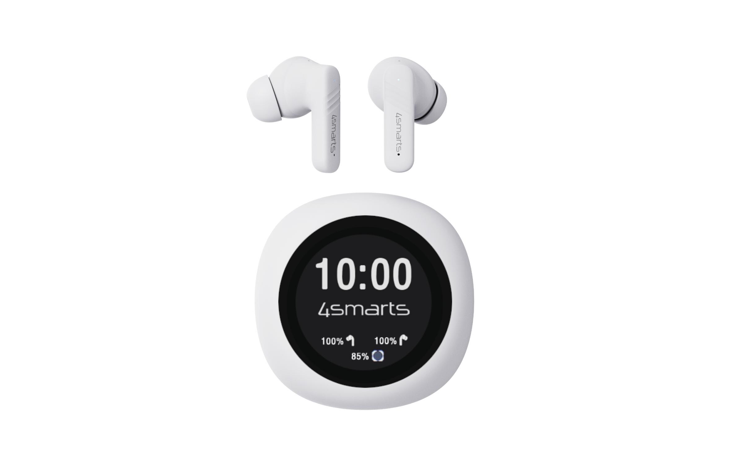 True Wireless In-Ear-Kopfhörer SkyBuds Screen Pro ANC WeissTrue-Wireless-Kopfhörer mit Geräuschunterdrückung und smarter Ladeschale