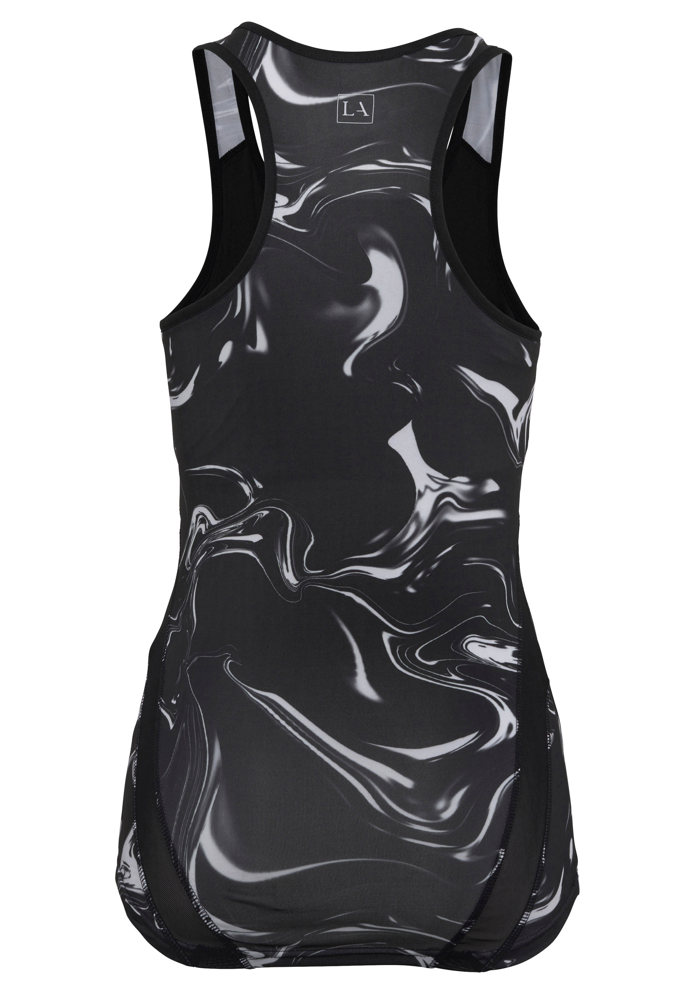 LASCANA ACTIVE Funktionsshirt »Black Marble«, Sportshirt mit breitem Racerback
