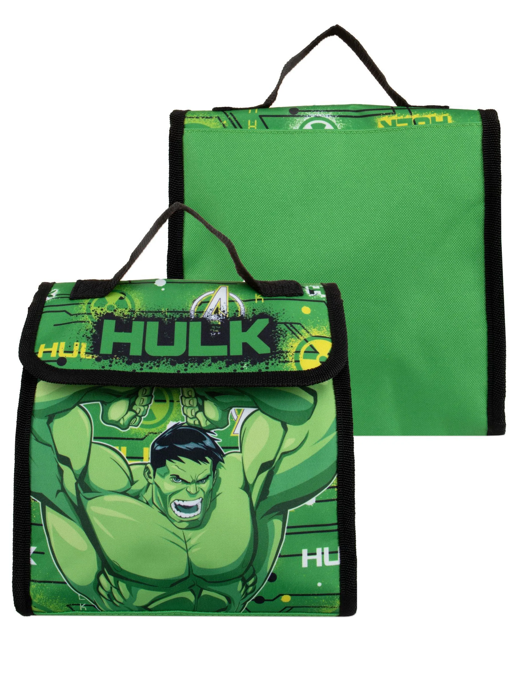 Character Marvel Hulk Backpack Lunch Bag And Water Bottle Set