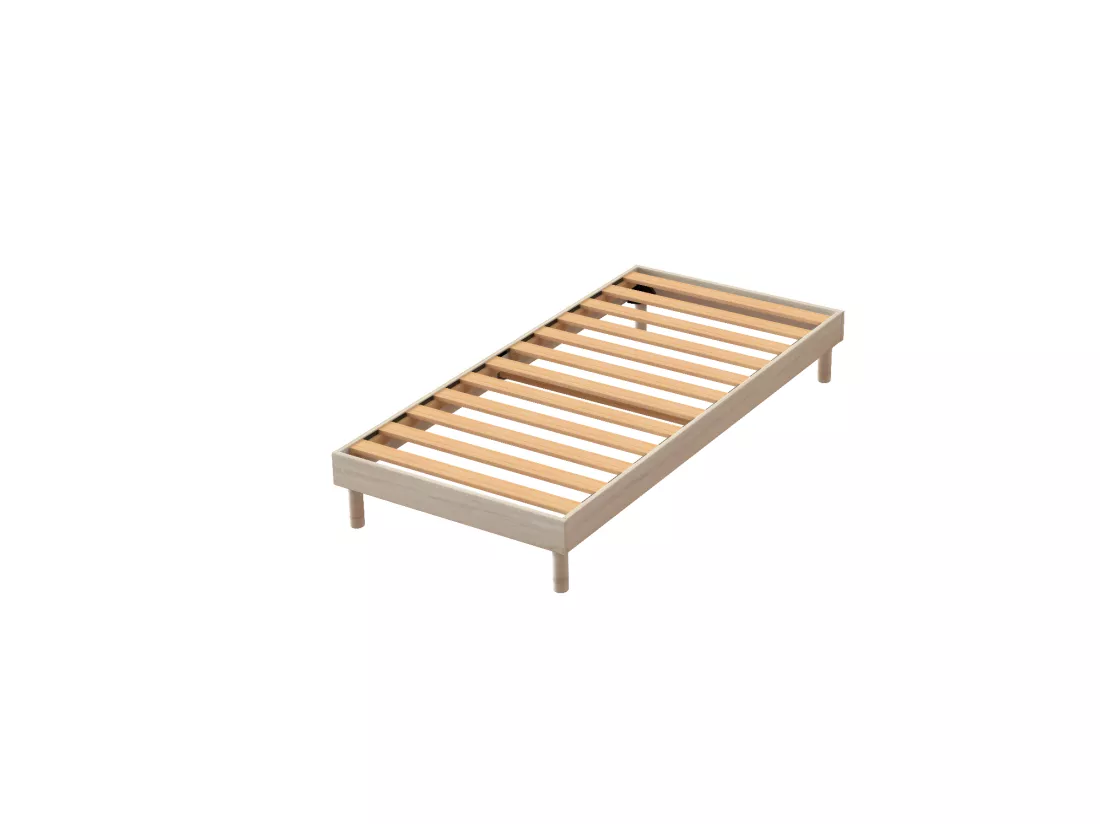 Sommier à lattes Easy Kit 90x190cm Chêne Clair