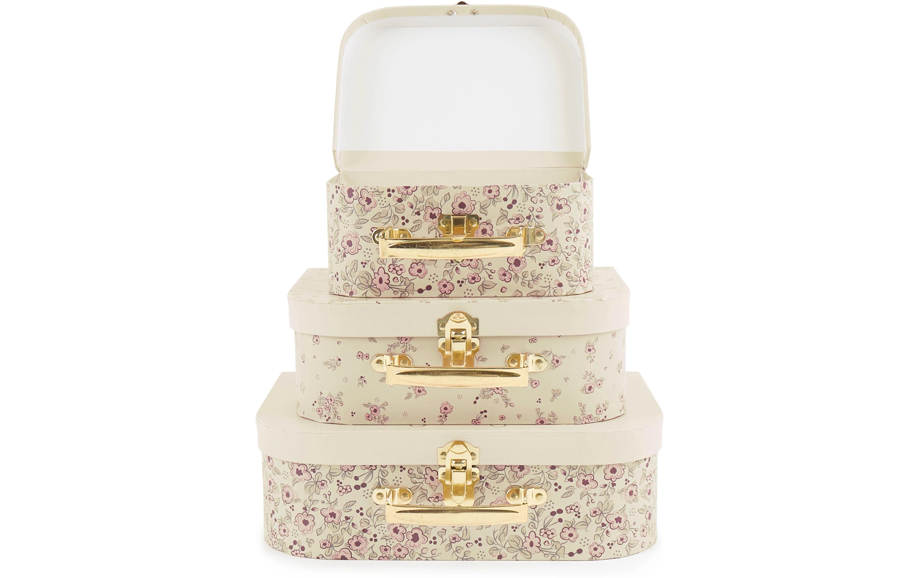 Spielzeugkoffer Ella vintage flowers 3er SetKofferset zum Aufbewahren von Spielzeugen
