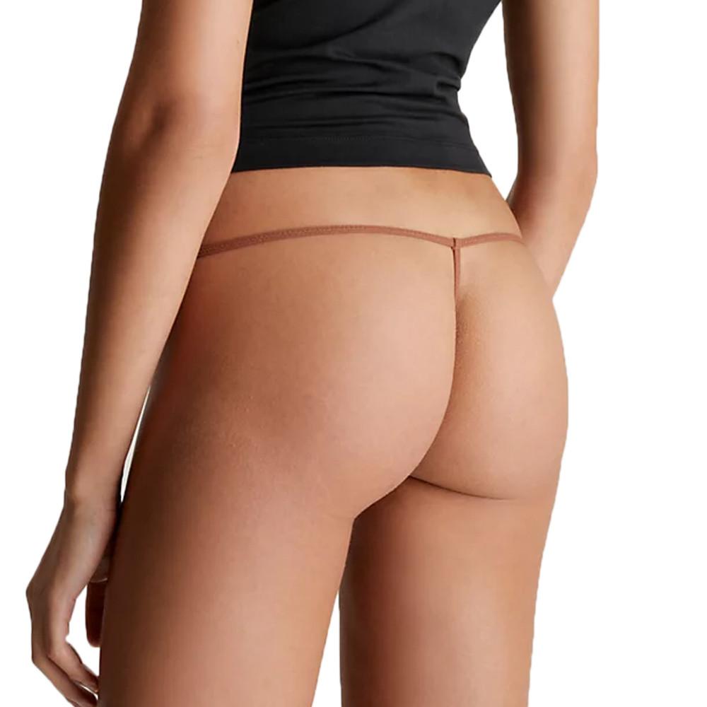 Calvin Klein Jeans String Marron Femme Calvin Klein Jeans Thong