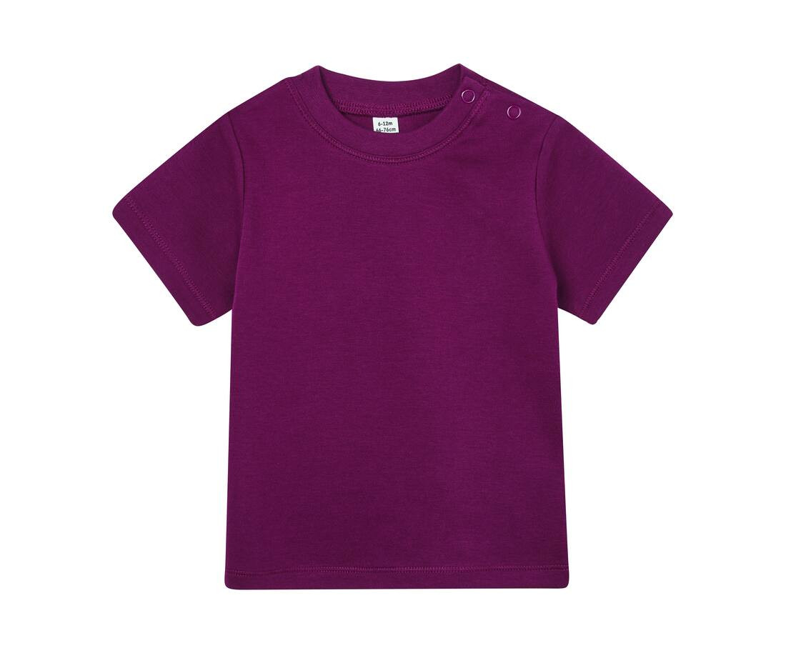 Babybugz BZ002 - T-shirt Bébé Coton Doux à Encolure Ronde