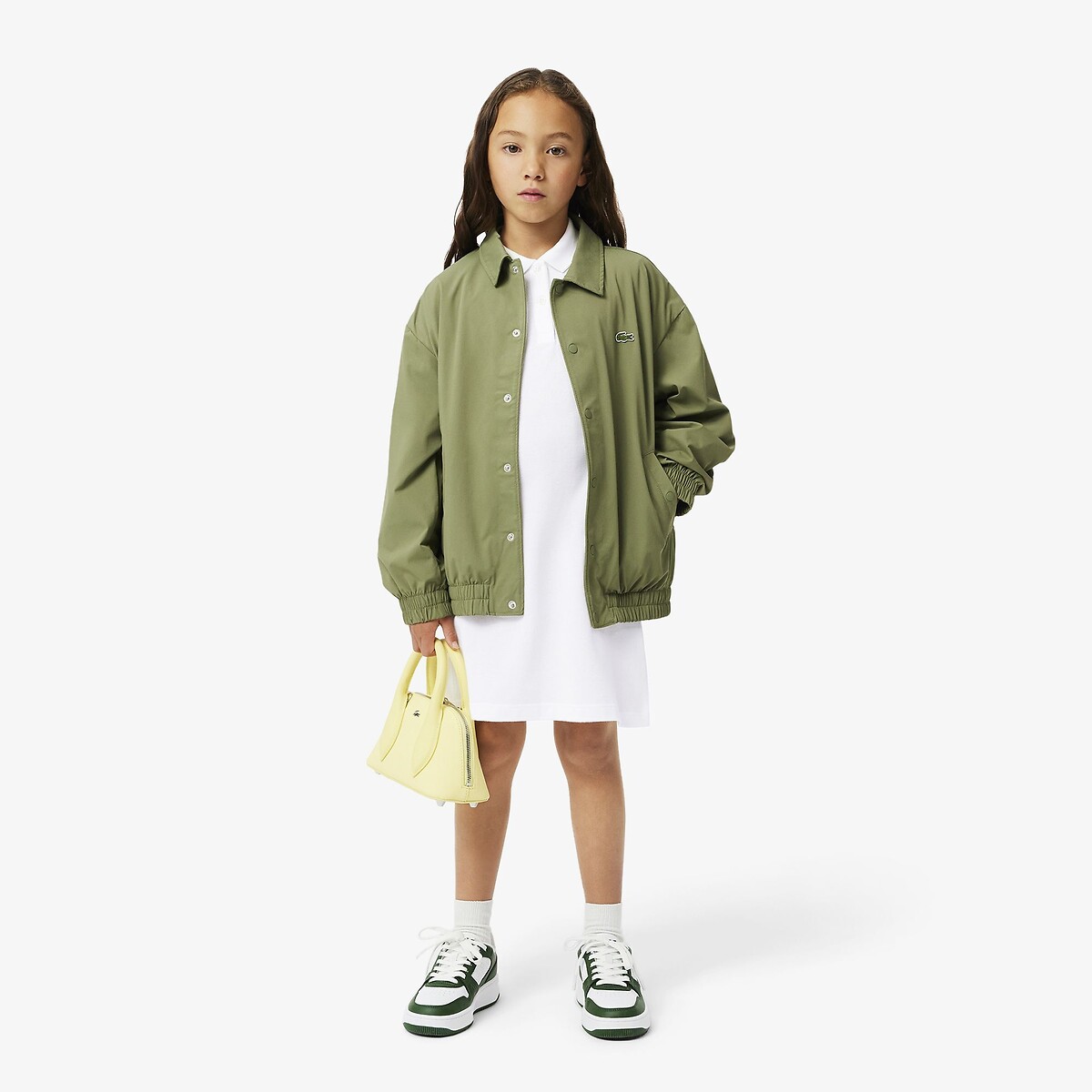 LACOSTE<br>Vestido polo de manga curta