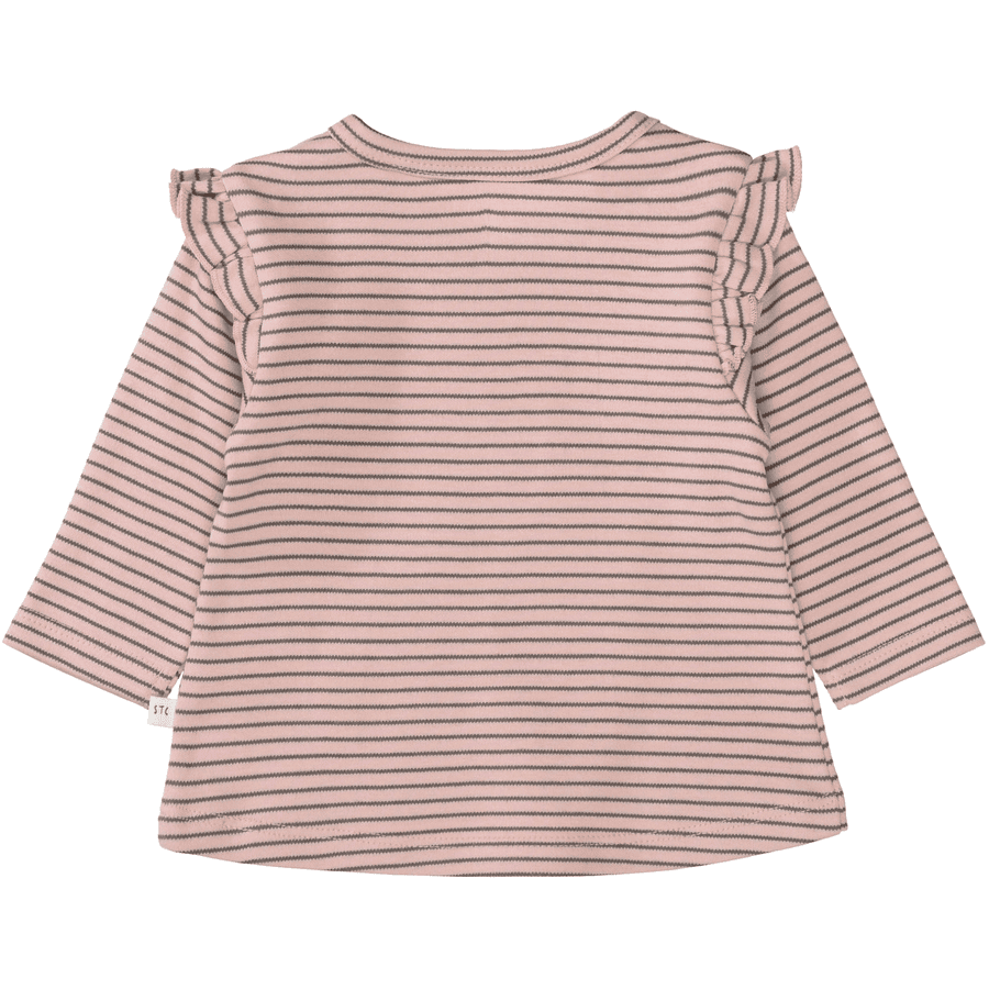 STACCATO Langarmshirt blush gestreift