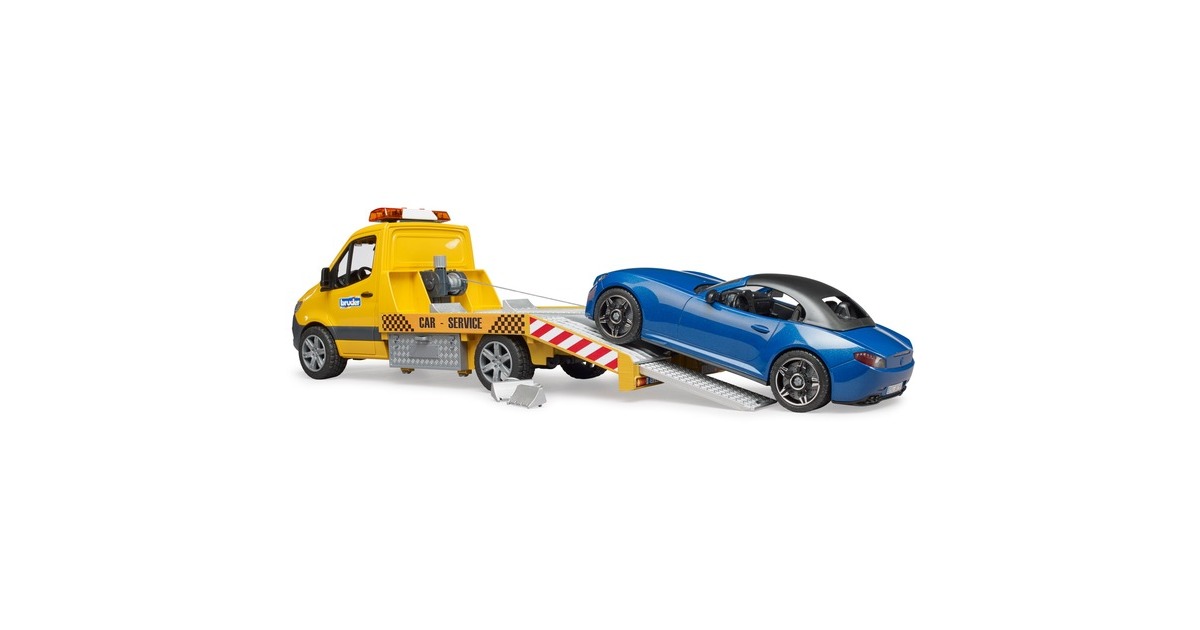 bruderMercedes Benz Sprinter Auto transport en roadster Modelvoertuig  (02675)