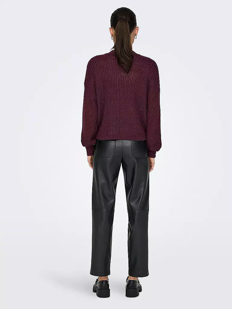 ONLY Strickjacke ONLCAROL dunkelrot